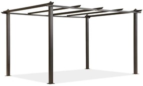 Barbados 3 x 4 m houten tuinpunt metalen terras pergola frame