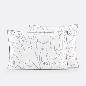 Kussensloop in perkalkatoen, Pomaline