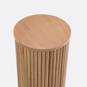Bijzettafel van eiken en eikenfineer, Tamula