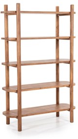 Eleonora Julian Retro Stellingkast Acacia Hout - 110x53x170cm.