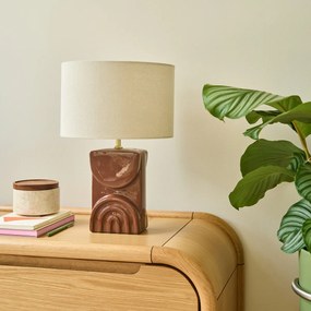 Lamp in keramiek en linnen, Topia