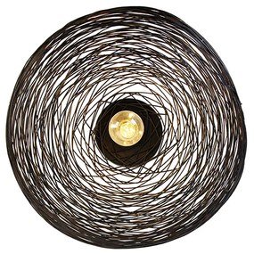 Design plafondlamp zwart ovaal - Sarella