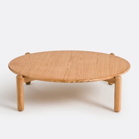 Ronde salontafel, diameter 94 cm, eiken fineer, Coloquo