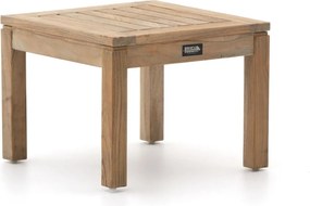 Bijzettafel tuin ROUGH | Vierkant | Tuintafel Teakhout | 50x50cm | Kees Smit Tuinmeubelen