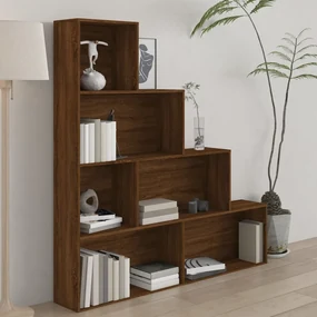 vidaXL Boekenkast 155x24x160 cm bruineikenkleurig
