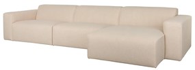 Zuiver Milka Sand Design Bank Met Chaise Longue Rechts Zandkleur