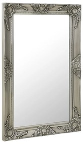 vidaXL Wandspiegel barok stijl 50x80 cm zilverkleurig