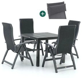 Bellagio Fermo/Fidenza 90cm dining tuinset 5-delig verstelbaar