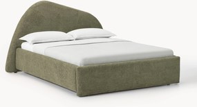 Bouclé gestoffeerd bed Gary