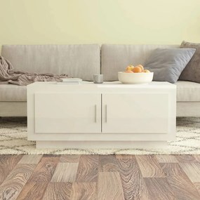 vidaXL Salontafel 102x50x45 cm bewerkt hout hoogglans wit