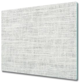 Glazen snijplank Linnen wit canvas 60x52cm