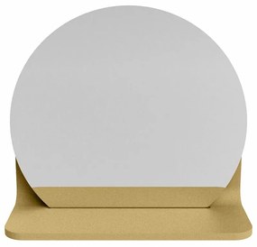 Mondiaz Spot spiegel rond Ø30cm met planchet oro