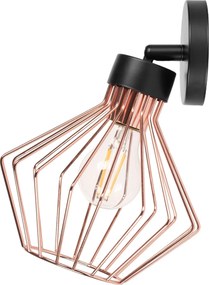 Wandlamp metalen wandlamp loft roze zwart APP534-1W