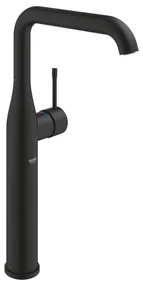Grohe Essence New 1-gats wastafelkraan xl-size m. gladde body voorsprong 17.9cm phantom black 24170kf1