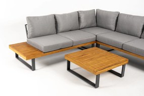 DATHO OUTDOOR Hoek Loungeset - Malta - Aluminium - Teak - Datho Outdoor