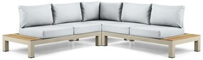 Loungeset 5 personen Aluminium/Teak Taupe Lifestyle Garden Furniture Vittoria