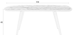 Bankje Donker Teak Hout Mozaiek
