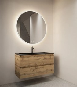 Gliss Design Circum ronde spiegel met LED-verlichting en verwarming 40cm