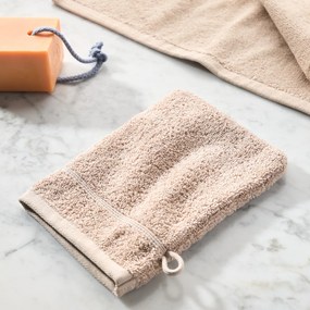 Set van 4 washandjes in bouclette badstof, Zavara