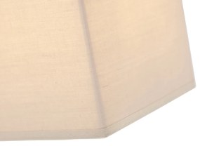 Landelijke wandlamp beige met stoffen kap - Vete Modern E27 Binnenverlichting Lamp