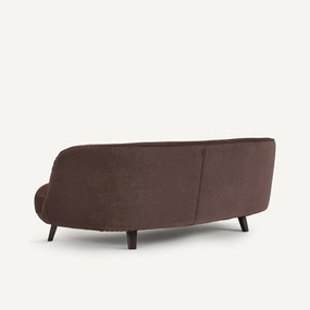 3-zits bank in linnen fluweel, Rosebury, ontwerp Emmanuel Gallina