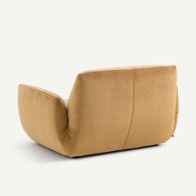 Fauteuil van linnen fluweel, SPOGANO