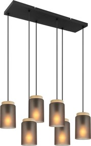 Hanglamp APP1813-6CP Frosted Grey