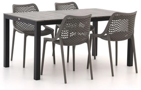 + 10% kassakorting | Diningset Forza | 4 personen polywood | Tuinset stapelbaar | 5-delig | Kees Smit Tuinmeubelen