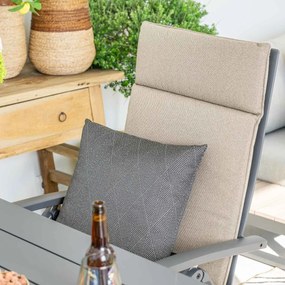 4 Seasons Cadiz tuinstoel verstelbaar - matt carbon