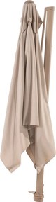 4-Seasons zweefparasol Siesta Premium 300 x 300 - Latte met Murcia voet en hoes