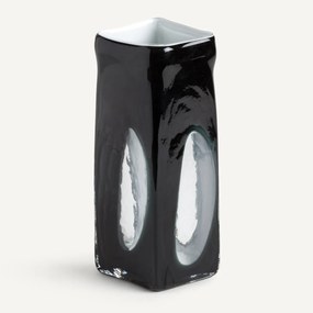 Vaas in geblazen glas, groot model, Odisha