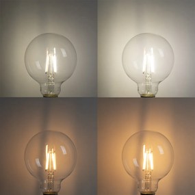 Set van 5 Smart E27 LED lamp G95 4,5W 470 lm 1800-4000K