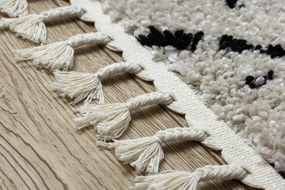 Tapijt, Vloerbekleding BERBER TETUAN B751 zigzag , crème - voor keuken, naar de gang
