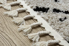 Tapijt, Vloerbekleding BERBER TETUAN B751 zigzag , crème - voor keuken, naar de gang