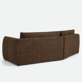 5-zits trapezebank in gemêleerde chenille, EDITH