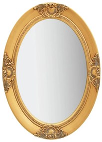 vidaXL Wandspiegel barok stijl 50x70 cm goudkleurig
