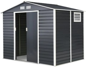 Metalen gereedschapshuisje Malmo 2,8 x 1,9 m Store Boss antraciet