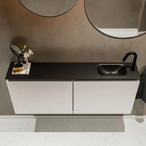 Mondiaz Ture 120cm toiletmeubel linen met wastafel urban rechts 1 kraangat