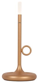 Set van 2 buiten tafellampen goud met dimmer oplaadbaar - Sjarel