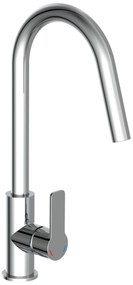 Schutte SWAN ééngreepsmengkraan keuken, chroom