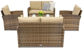 Monaco Coffee 6 Tuinpunt tuinmeubelen bruin