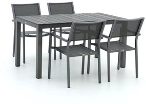 Bellagio Roma/Fidenza 150cm dining tuinset 5-delig stapelbaar