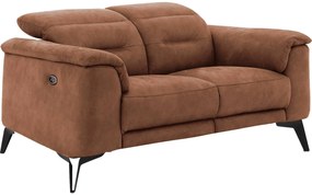 Goossens Excellent Bank Alma cognac, micro leer, 2-zits, urban industrieel
