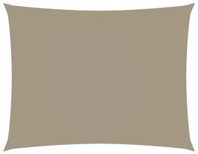 vidaXL Zonnescherm rechthoekig 2,5x3,5 m oxford stof taupe