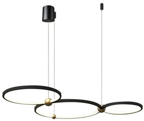 Black Ring 3 led lamp, afstandsbediening APP752-30-40-50