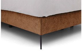 Goossens Boxspring Ease Solid Incl. Matras, Vlak 140 x 200 cm (=2x 70 x 200 cm) met hoofdbord + 2x matras shapes 1