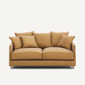 3-zits compacte slaapbank in linnen fluweel, LAZARE