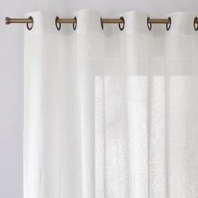 Glasgordijn in linnen met oogjes, Onega