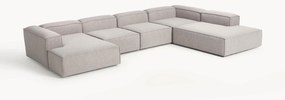 Modulaire U-bank Lennon uit bouclé