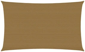 vidaXL Zonnezeil 160 g/m² 2x4,5 m HDPE taupe
